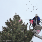 Prezidentūros kalėdinę eglę puošia ir Pumpėnuose pagaminti žaislai