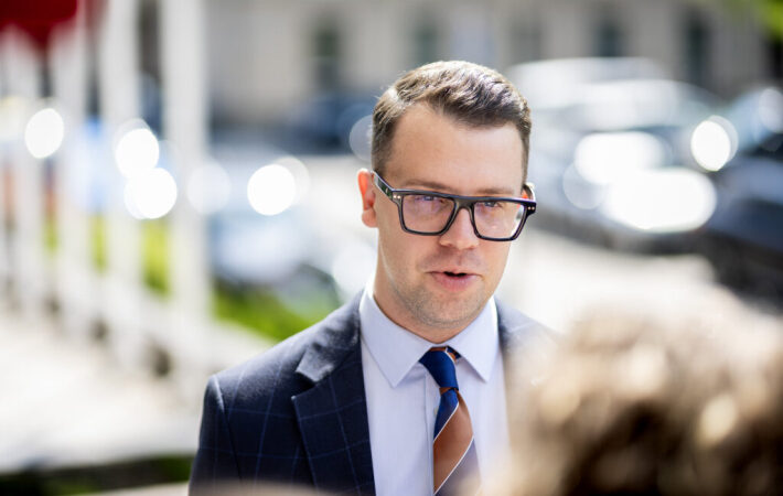 Kultūros ministras Lukas Alsys pristato siūlomą GPM lengvatą už paramą kultūrai